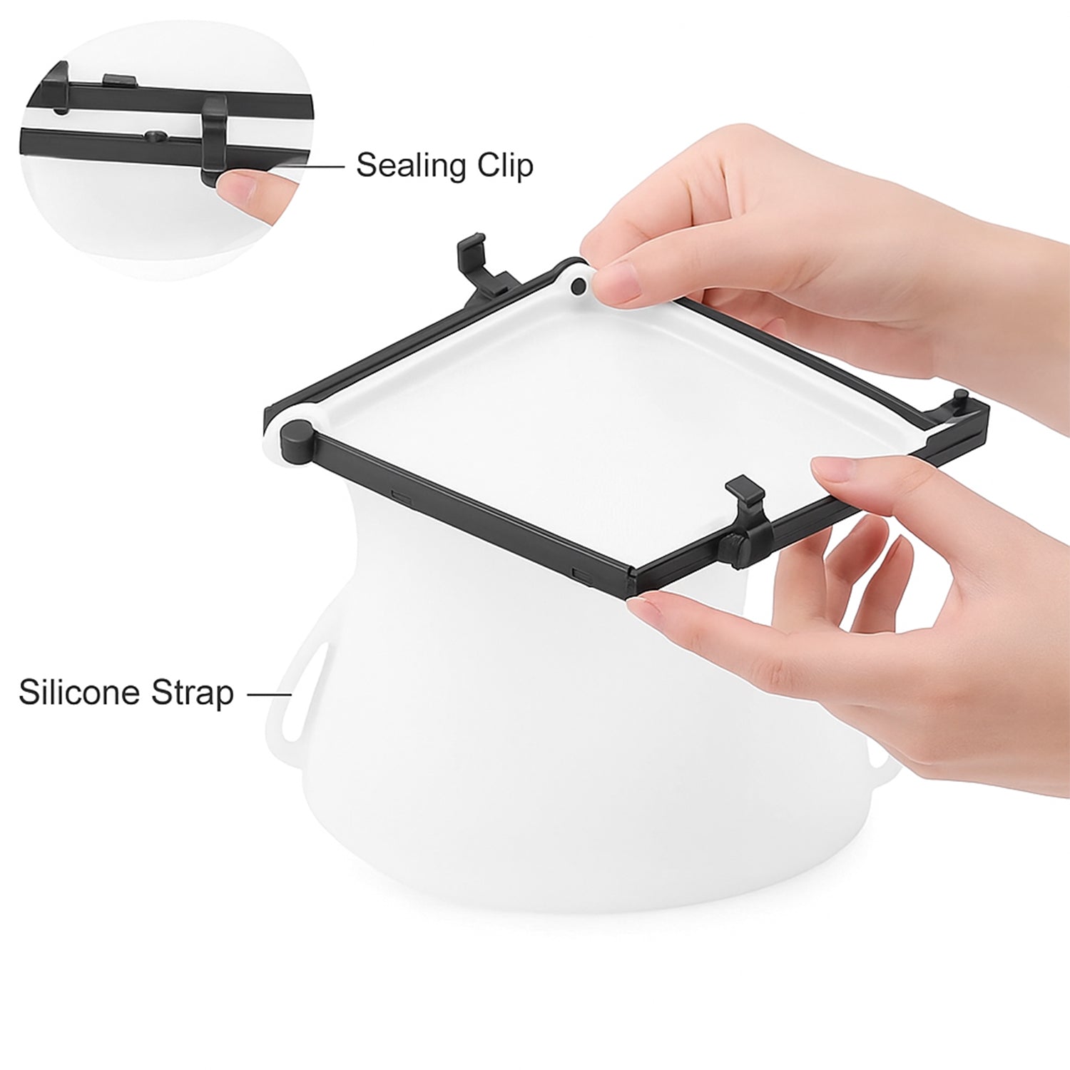 Eco-Friendly Food Storage: Reusable Silicone Bags (3-Pack) - Leakproof & Safe Eco-Friendly Food Storage: Reusable Silicone Bags (3-Pack) - Leakproof & Safe